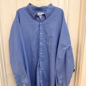 Saddlebred Men's Blue Plaid Button-Down Shirt